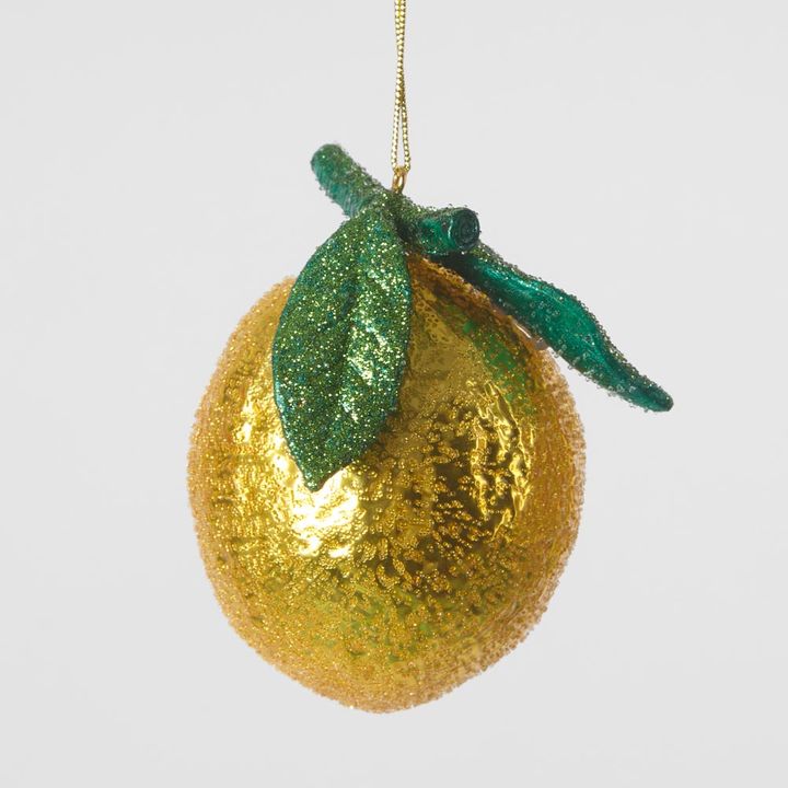 La Dolce Vita Glitter Lemon Decoration