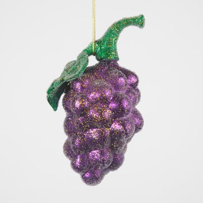 Glitter Grape Tree Decoration