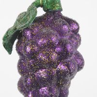 Glitter Grape Tree Decoration