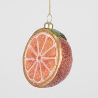 Sugared Orange Glitter Decoration