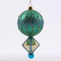 Carnivale Emerald Tree Decoration - Green & Blue