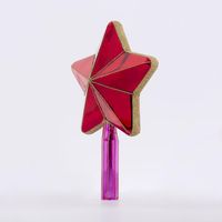 Radiant Star Tree Topper Red & Fuchsia