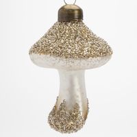 Champagne Glitter Mushrooms - Box Set of 3