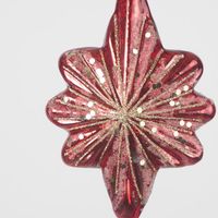Majestic Scarlet Star Tree Decoration Red