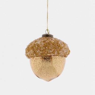 Lustrous Acorn Decoration Gold