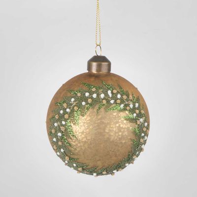 Midas Golden Wreath Bauble