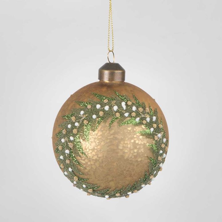 Midas Golden Wreath Bauble