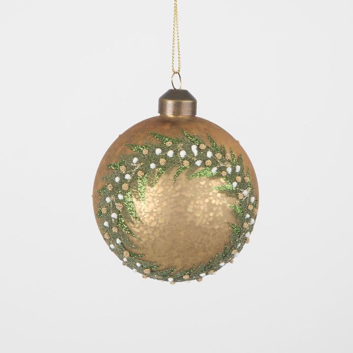 Midas Golden Wreath Bauble