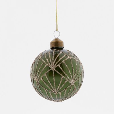 Art Deco Pistachio Bauble Green