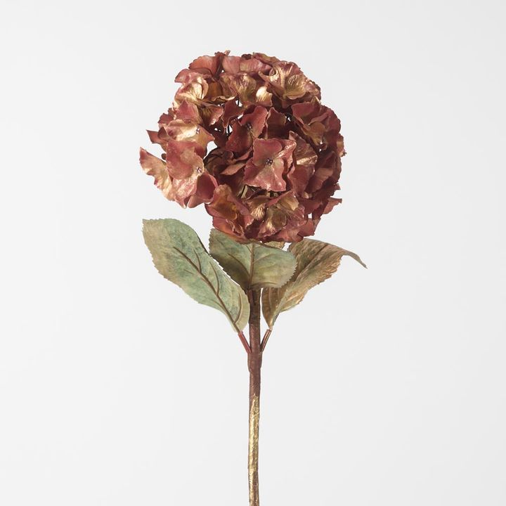 Gilded Hydrangea Stem Bronze