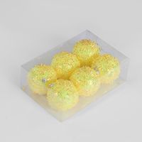 Lemon Blast Bauble Yellow - Set of 6