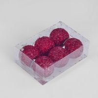 Ruby Crunch Bauble - Set of 6