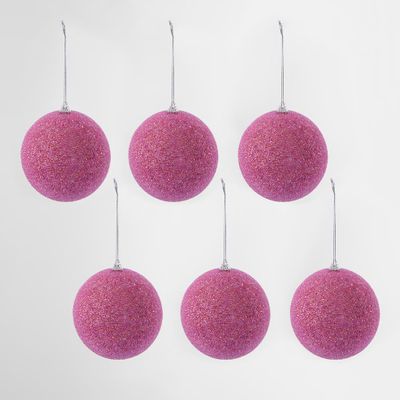 Barbie Ice Baubles Pink - Set of 6