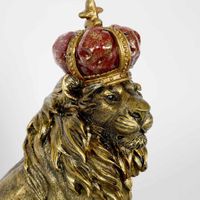 Regal Lion Figurine