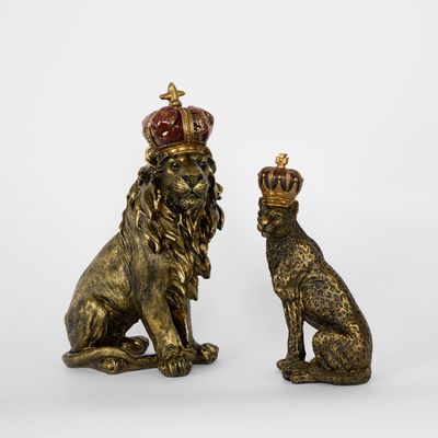 Regal Leopard Figurine