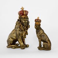 Regal Leopard Figurine