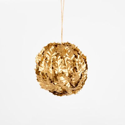 Holly Bauble Gold