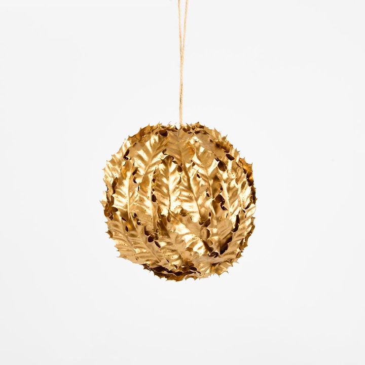 Holly Bauble Gold