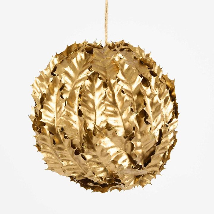 Holly Bauble Gold