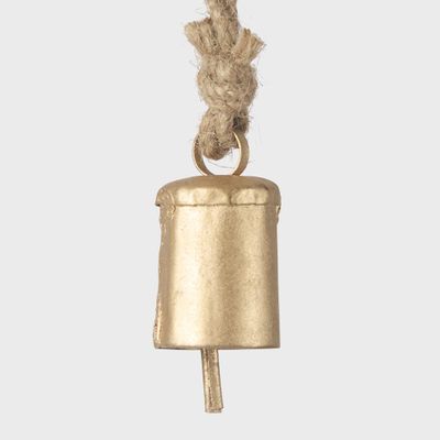 Mini Brass Oblong Bell Decoration