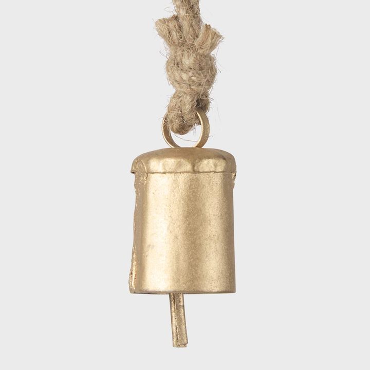 Mini Brass Oblong Bell Decoration