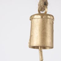 Mini Brass Oblong Bell Decoration