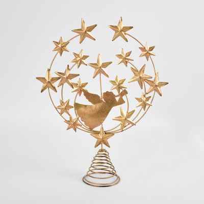 Brass Whimsical Angel Tree Topper