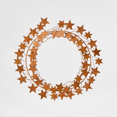 Rusty Star Wreath 45cm