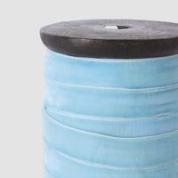 Velvet Ribbon Light Blue 10mm x 10m
