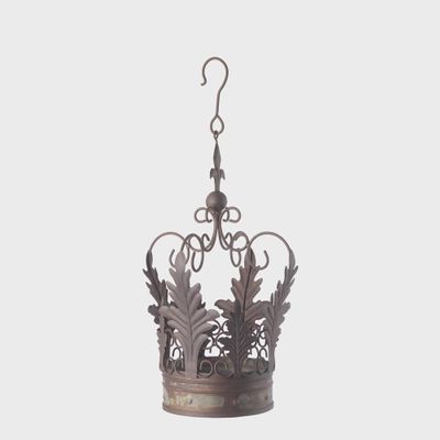 Antiqed Metal Imperial Hanging Crown Small