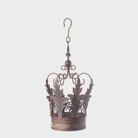 Antiqed Metal Imperial Hanging Crown Small