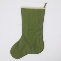 Silk Floral Meander Stocking Green