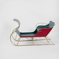 St Nicholas' Sleigh - Red & Green