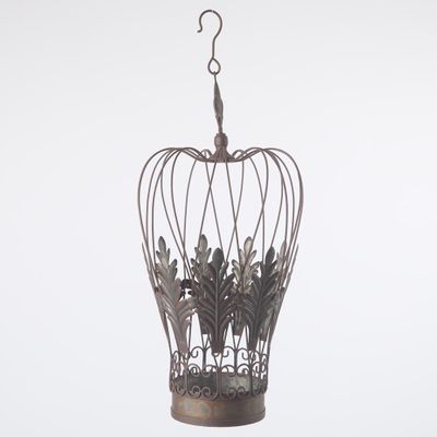 Antiqed Metal Imperial Hanging Crown Large