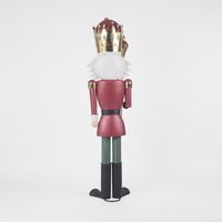 Regal Nutcracker with Staff - Red Jacket