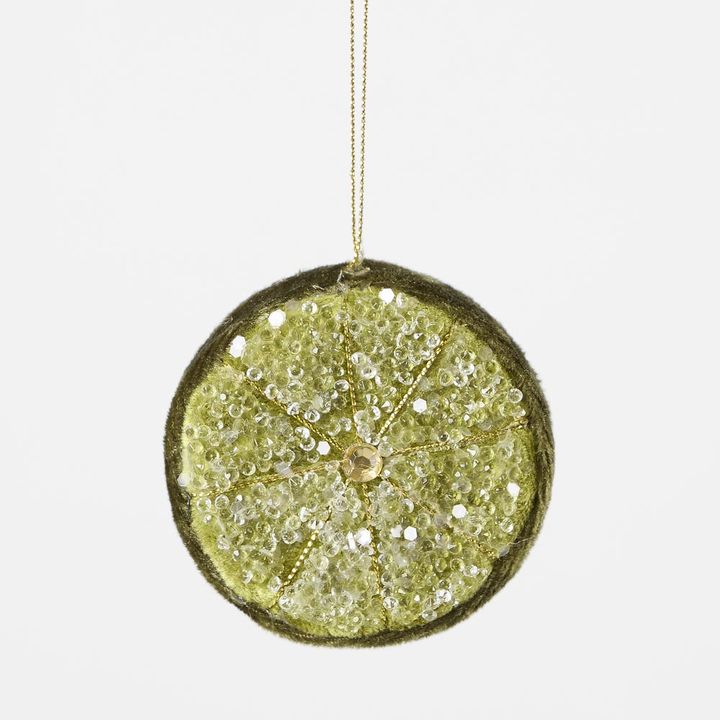 Palermo Beaded Lemon Slice Green