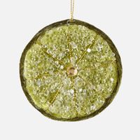 Palermo Beaded Lemon Slice Green