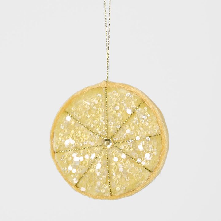 Palermo Beaded Lemon Slice Yellow