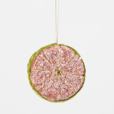 Palermo Beaded Lemon Slice Pink & Olive