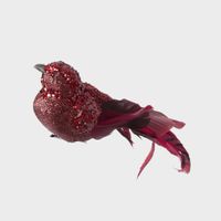 Calypso Clip on Bird Set of 3 Red