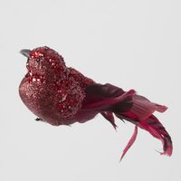 Calypso Clip on Bird Set of 3 Red