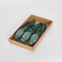 Flairine Clip on Bird Set of 3 Green