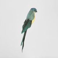 Flairine Clip on Bird Set of 3 Green