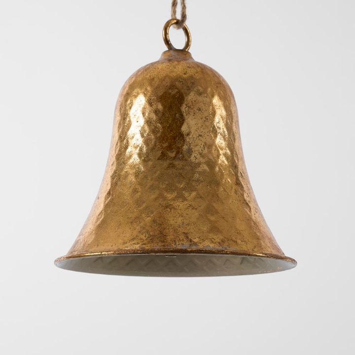 Dimpled Antique Gold Bell