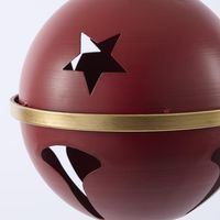 Red Round Star Bell Large