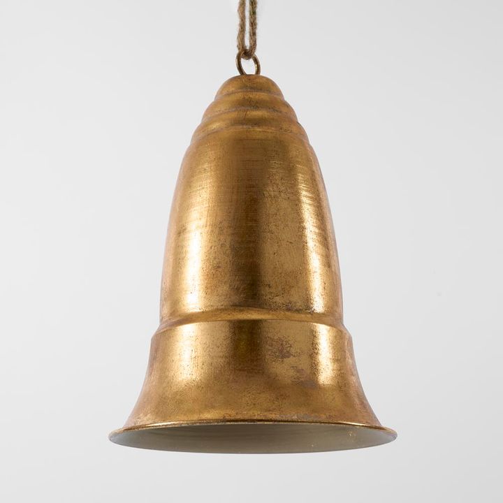 Antique Gold Ridged Tall Bell