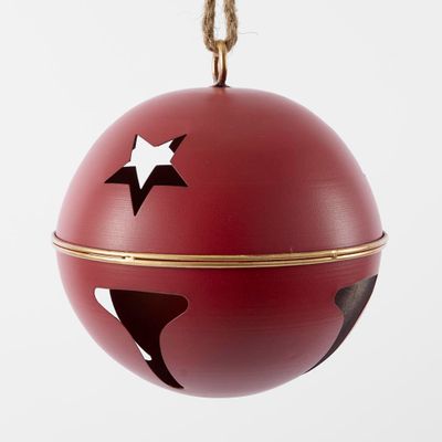 Red Round Star Bell Medium