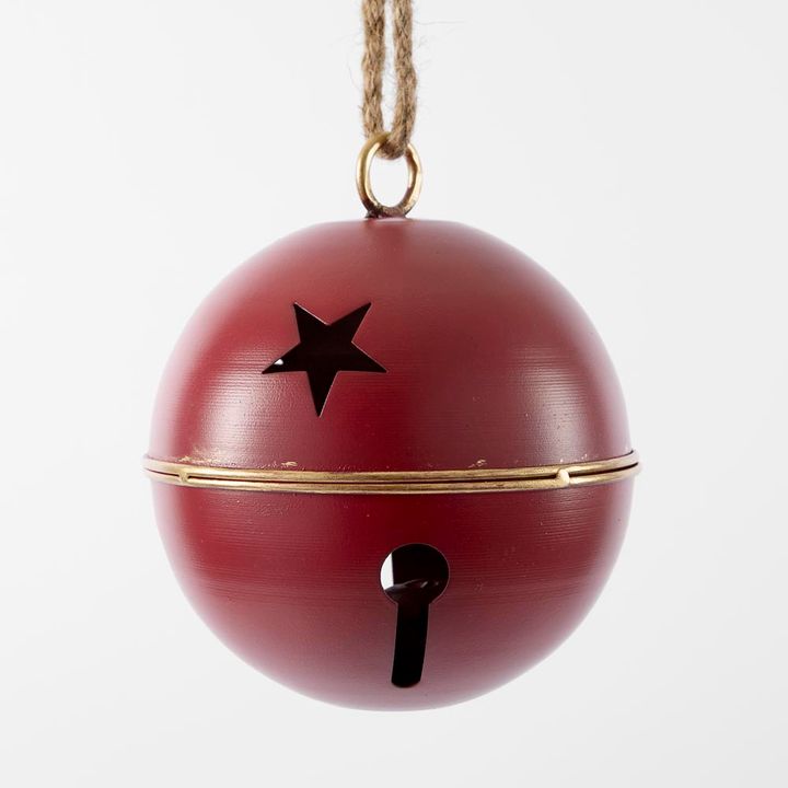 Red Round Star Bell Small