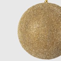 Shimmer Glass Beaded Bauble Large Gold