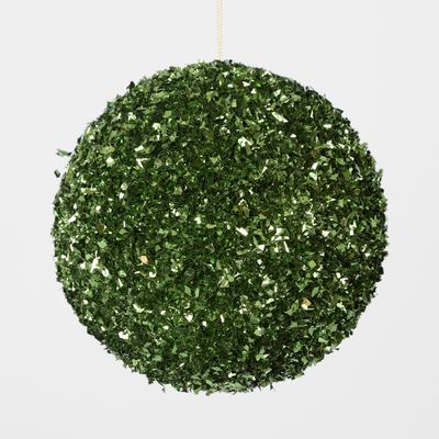 Tinsel Bauble Green